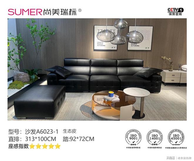 采用的生态皮材料新型皮革材料的佼佼者凯发k8娱乐唯一佛山尚美瑞标家具：(图3)